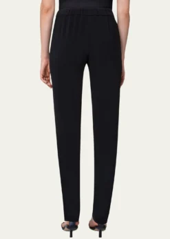 Akris puntoMike Split-Hem Crepe Pull-On Pants