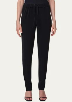 Akris puntoMike Split-Hem Crepe Pull-On Pants