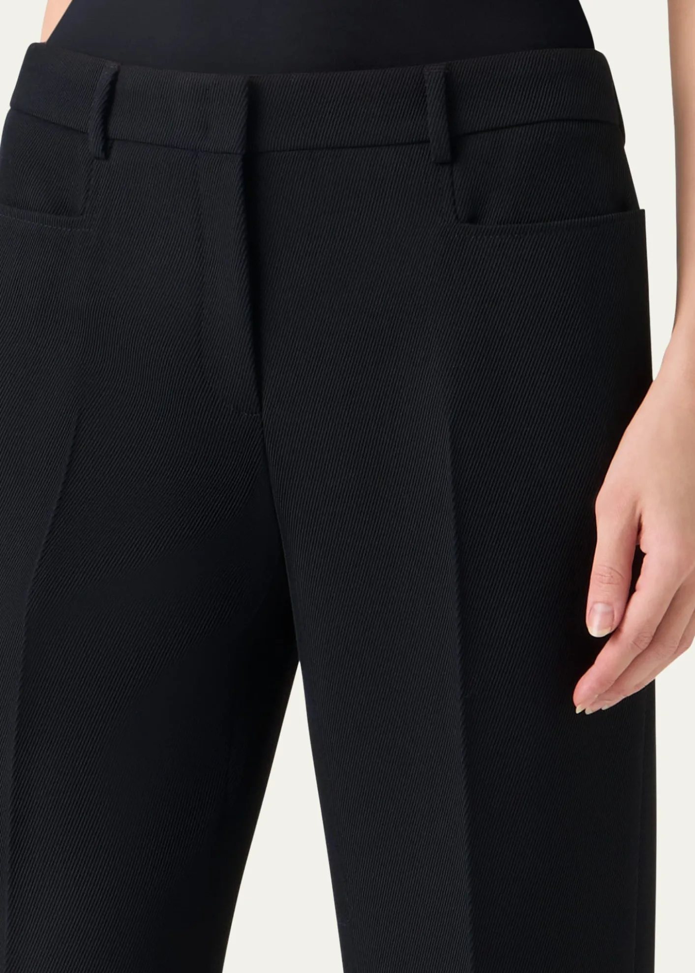 Akris puntoMikka Wool Tricotine Straight-Leg Pants