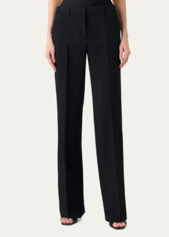 Akris puntoMikka Wool Tricotine Straight-Leg Pants