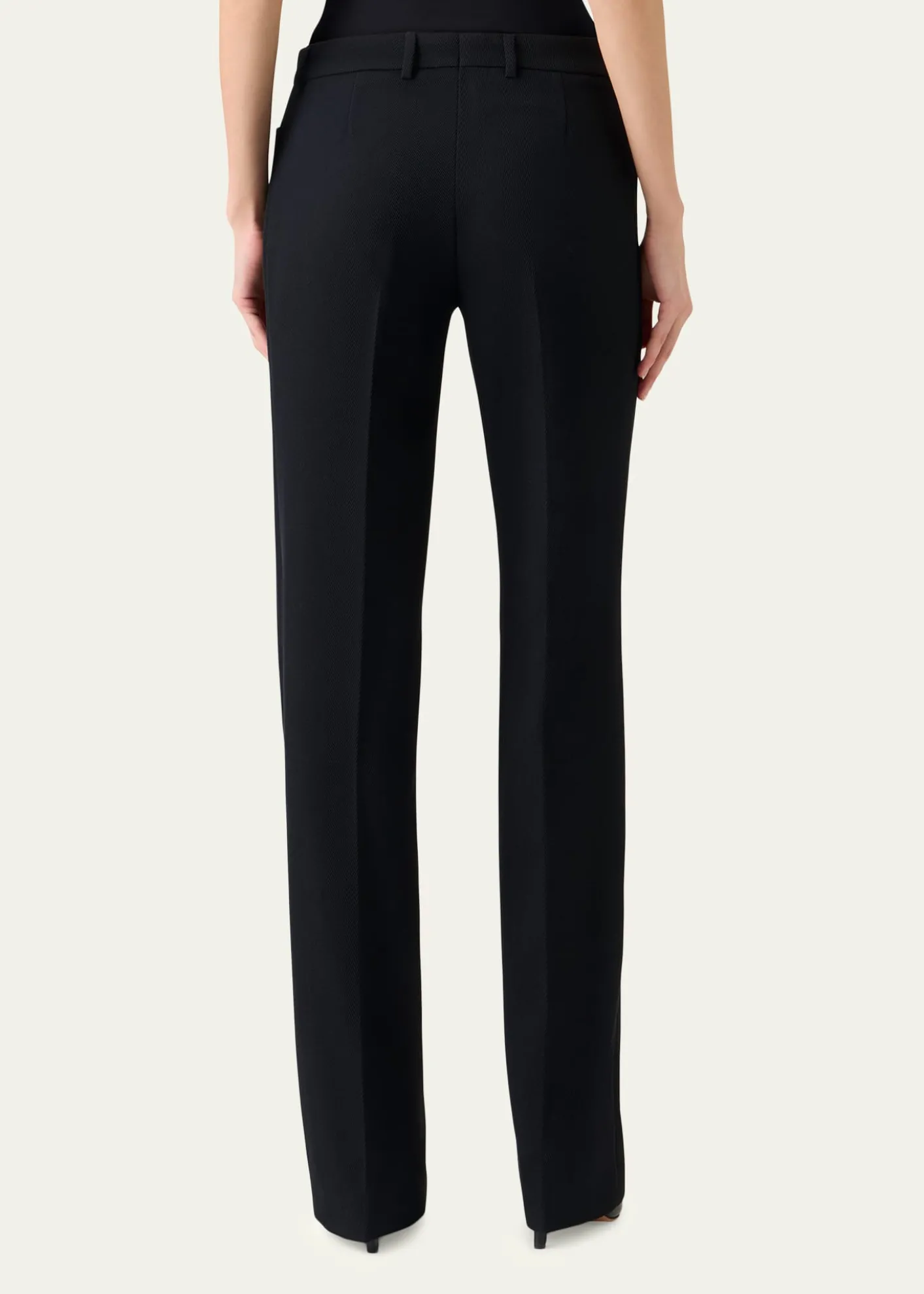 Akris puntoMikka Wool Tricotine Straight-Leg Pants