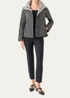 Akris puntoPolka-Dot Single-Breasted Jacket