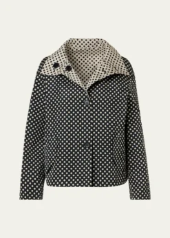 Akris puntoPolka-Dot Single-Breasted Jacket