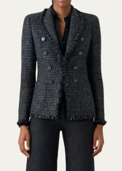 Akris puntoSalt and Pepper Tweed Jacket