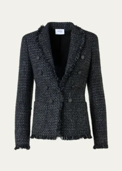 Akris puntoSalt and Pepper Tweed Jacket