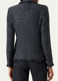 Akris puntoSalt and Pepper Tweed Jacket