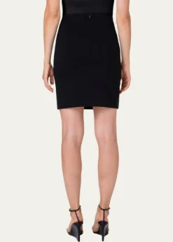 Akris puntoShort Stretch-Jersey Skirt, Black
