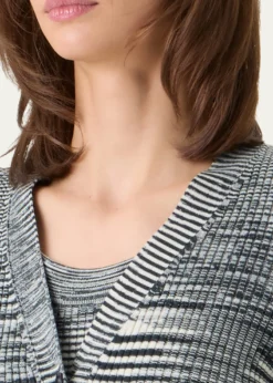 Akris puntoSpace Dye Ribbed Merino Cardigan