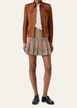 Akris puntoSuede Slim Zip Jacket