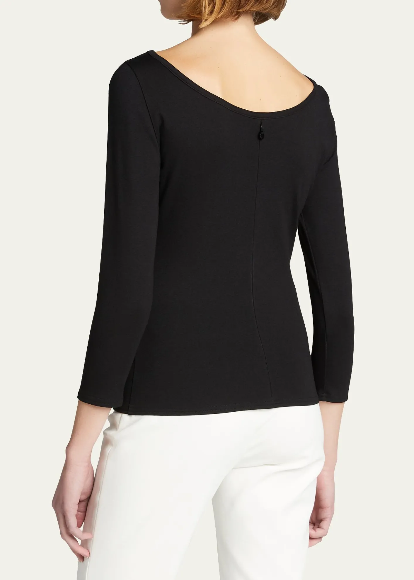Akris puntoThree-Quarter-Sleeve Jersey Top