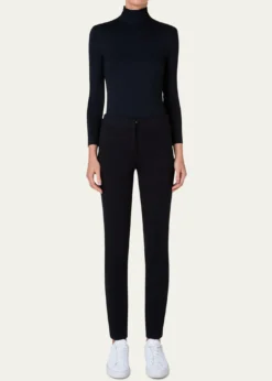 Akris puntoTurtleneck Long-Sleeve Modal-Stretch Top