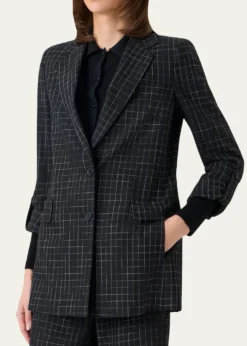 Akris puntoWindowpane Check Single-Breasted Jacket