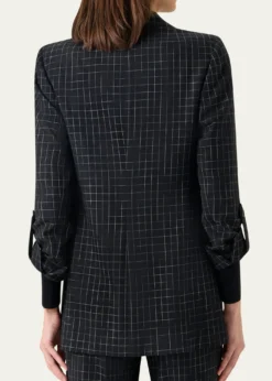 Akris puntoWindowpane Check Single-Breasted Jacket
