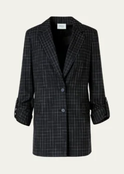 Akris puntoWindowpane Check Single-Breasted Jacket