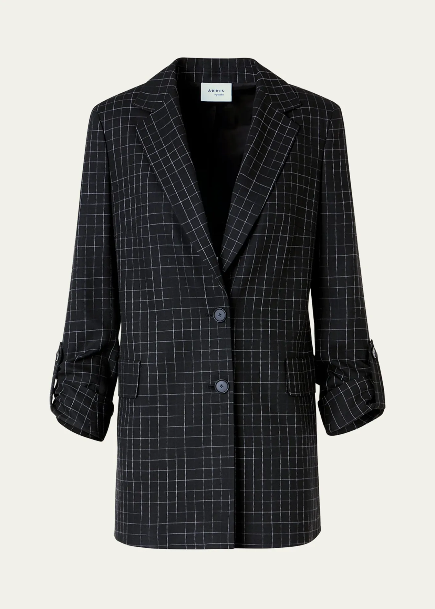 Akris puntoWindowpane Check Single-Breasted Jacket