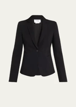 Akris puntoWool Jersey Tailored Blazer Jacket