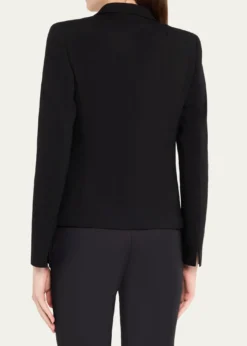 Akris puntoWool Jersey Tailored Blazer Jacket