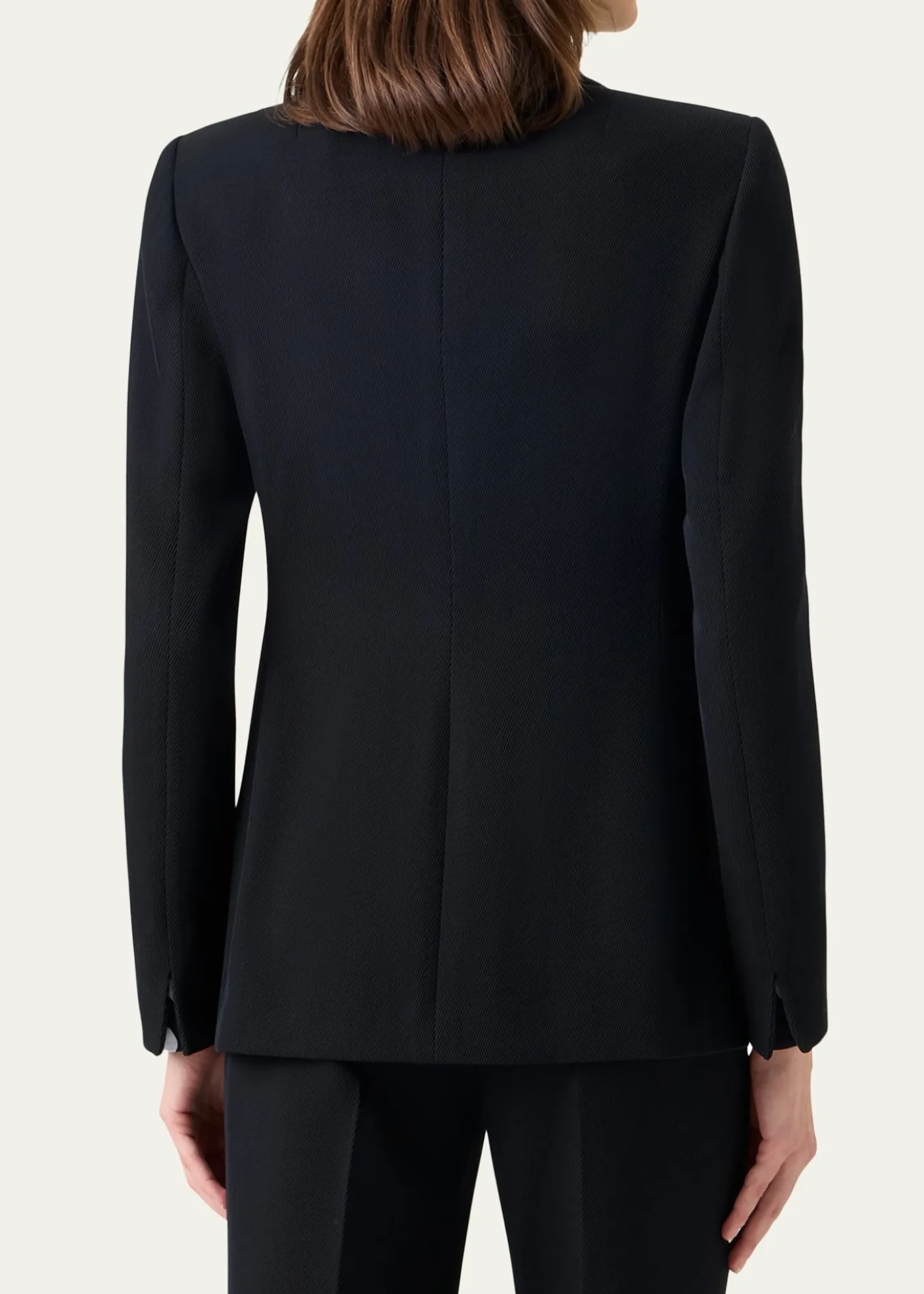 Akris puntoWool Tricotine Double-Breasted Jacket