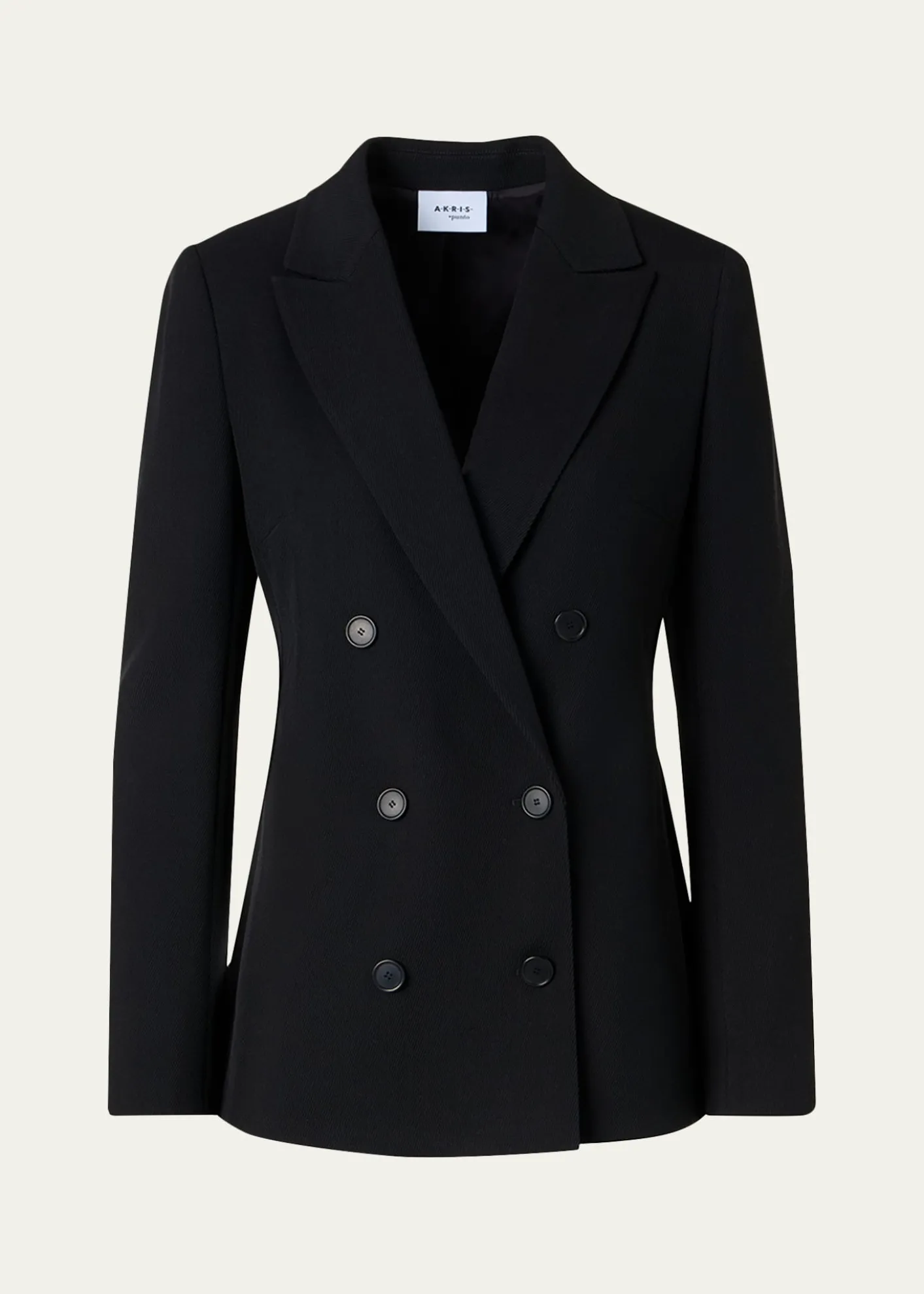 Akris puntoWool Tricotine Double-Breasted Jacket