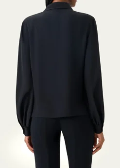 AkrisSequin Embellished Silk Crepe Blouse