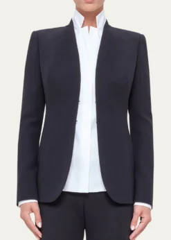 AkrisShawl-Collar Wool Jacket