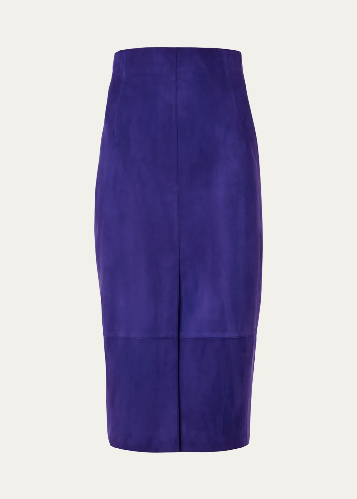 AkrisSuede Front Slit Pencil Skirt