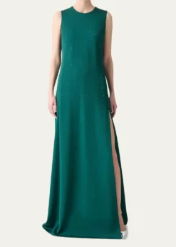 AkrisSwarovski Stars Silk Crepe Gown