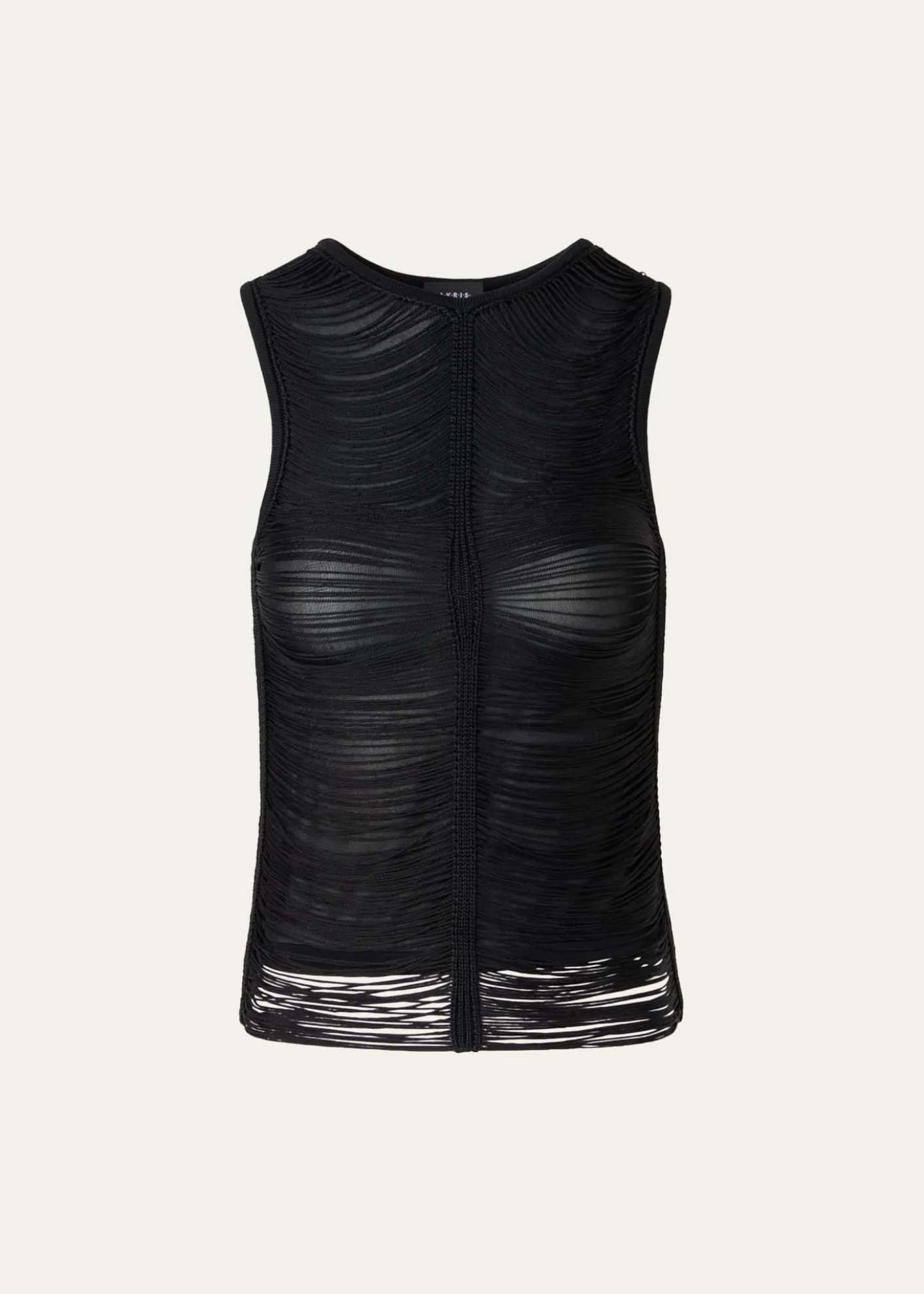 AkrisTrapezoid Embroidered Sleeveless Blouse