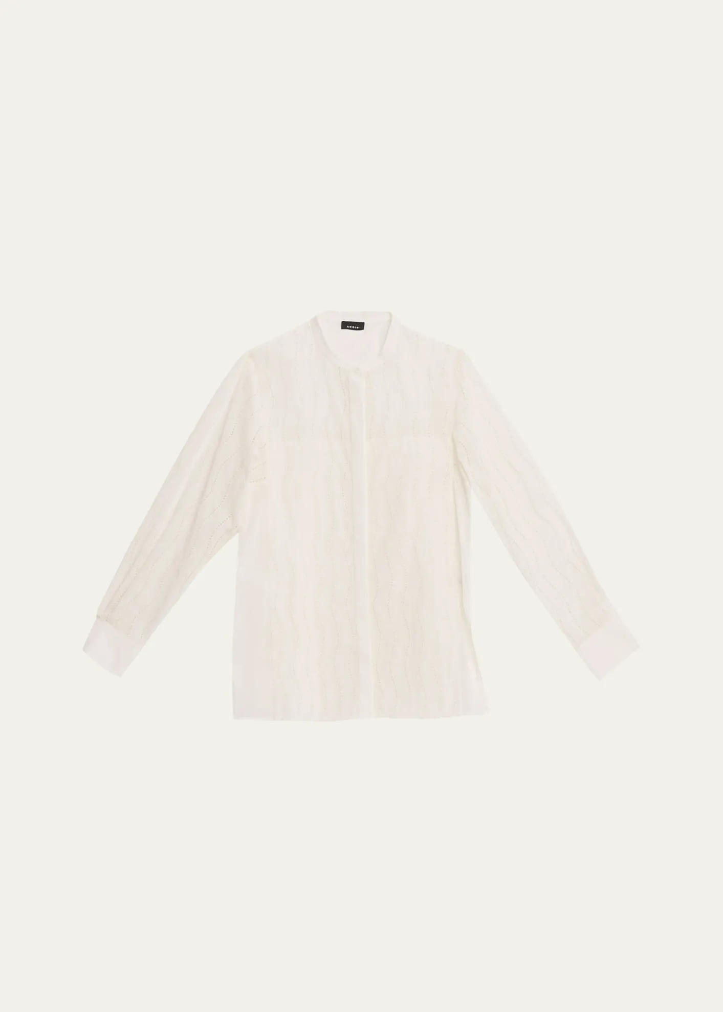 AkrisWave Broderie Anglaise Cotton Voile Blouse