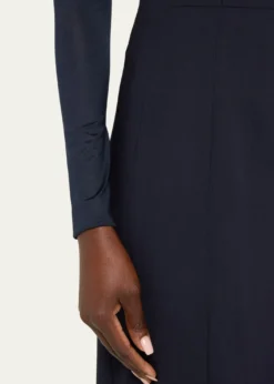 AkrisWool-Blend Knee-Length Pencil Skirt