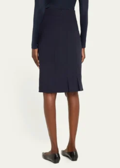 AkrisWool-Blend Knee-Length Pencil Skirt