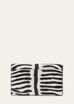 AkrisZebra-Print Calf Hair Clutch Bag