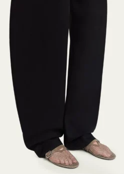 ALAIACrystal Mesh Ballet Flats