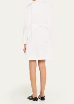 ALAIACummerbund Mini Shirtdress