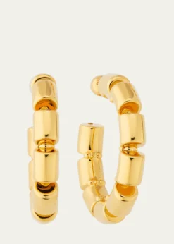 ALAIAGoldtone Coil Hoop Earrings
