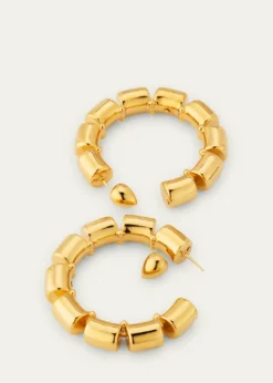 ALAIAGoldtone Coil Hoop Earrings