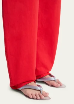 ALAIAInvisible Padded Thong Flat Sandals
