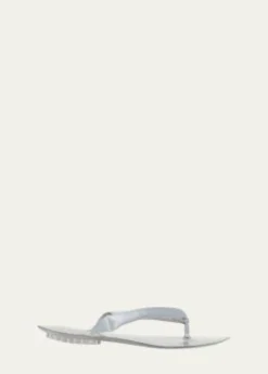 ALAIAInvisible Padded Thong Flat Sandals