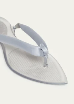 ALAIAInvisible Padded Thong Flat Sandals