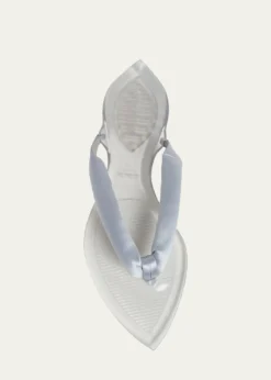 ALAIAInvisible Padded Thong Flat Sandals