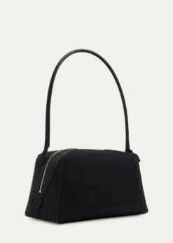 ALAIALe Bouledogue Bowling Shoulder Bag in Nubuck Leather