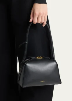 ALAIALe Bouledogue Dome Leather Shoulder Bag