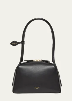 ALAIALe Bouledogue Dome Leather Shoulder Bag
