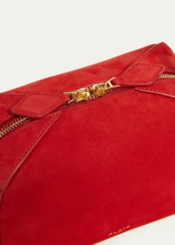 ALAIALe Bouledogue Dome Suede Top-Handle Bag