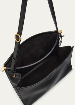 ALAIALe Click Medium Curve Shoulder Bag in Glossy Leather