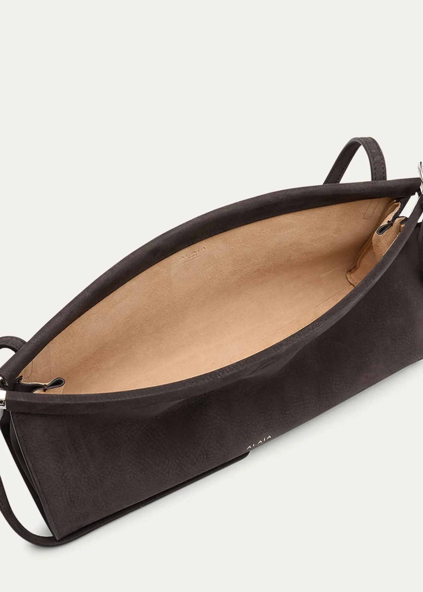 ALAIALe Click Medium Shoulder Bag in Suede