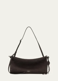 ALAIALe Click Medium Shoulder Bag in Suede