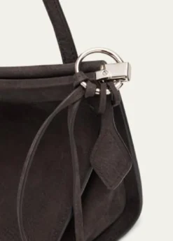 ALAIALe Click Medium Shoulder Bag in Suede