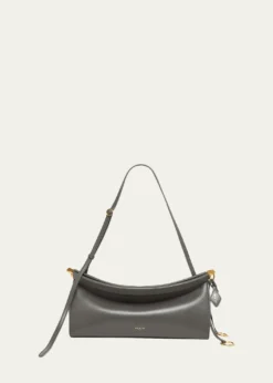 ALAIALe Click Medium Shoulder Bag in Glossy Leather
