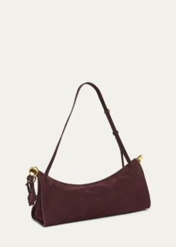 ALAIALe Click Medium Shoulder Bag in Suede